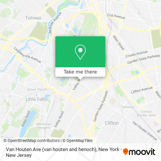 Van Houten Ave (van houten and henoch) map