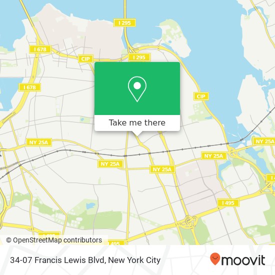 34-07 Francis Lewis Blvd, Flushing, NY 11358 map