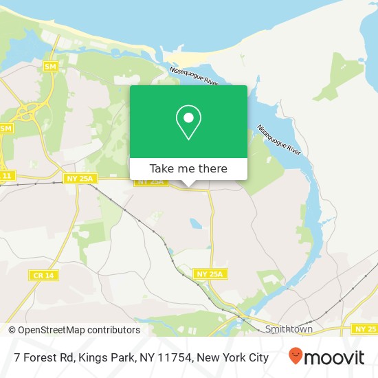 7 Forest Rd, Kings Park, NY 11754 map