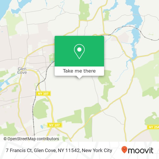 7 Francis Ct, Glen Cove, NY 11542 map