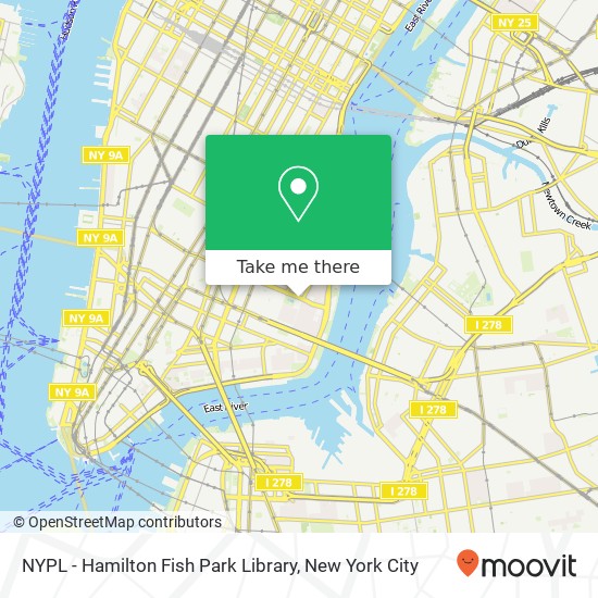 Mapa de NYPL - Hamilton Fish Park Library