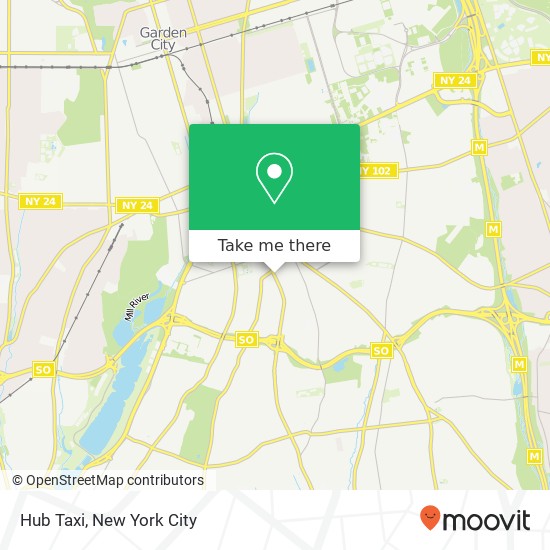 Hub Taxi map