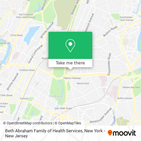 Beth Abraham Family of Health Services map