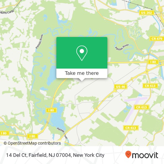 Mapa de 14 Del Ct, Fairfield, NJ 07004
