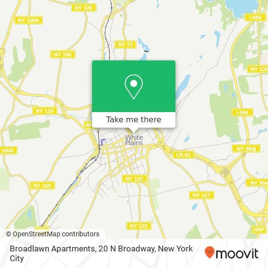 Mapa de Broadlawn Apartments, 20 N Broadway