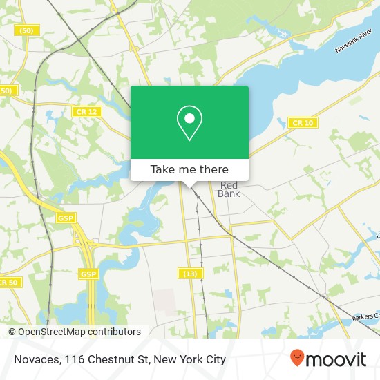 Mapa de Novaces, 116 Chestnut St