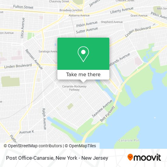 Mapa de Post Office-Canarsie