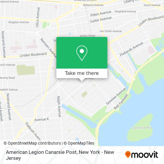 American Legion Canarsie Post map