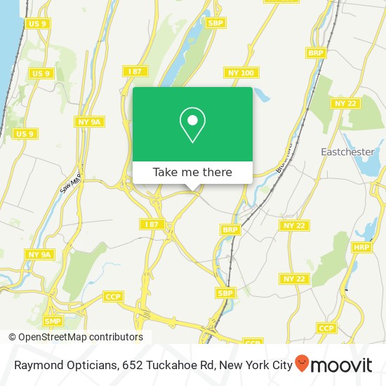 Raymond Opticians, 652 Tuckahoe Rd map