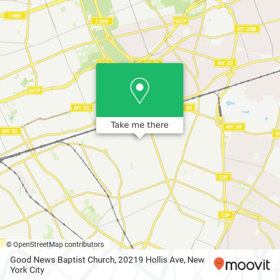 Good News Baptist Church, 20219 Hollis Ave map