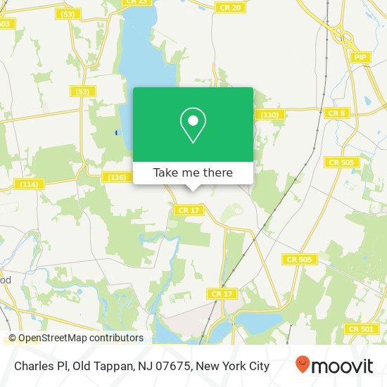 Mapa de Charles Pl, Old Tappan, NJ 07675