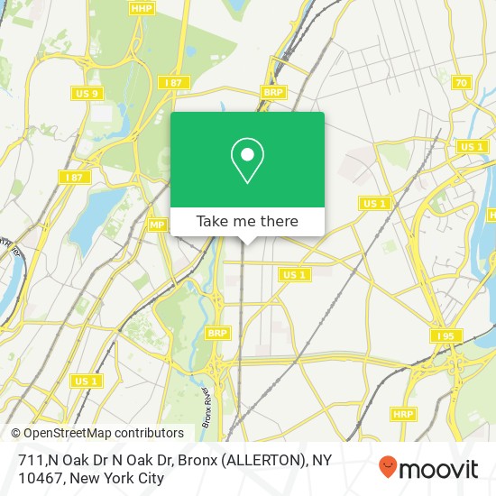 711,N Oak Dr N Oak Dr, Bronx (ALLERTON), NY 10467 map