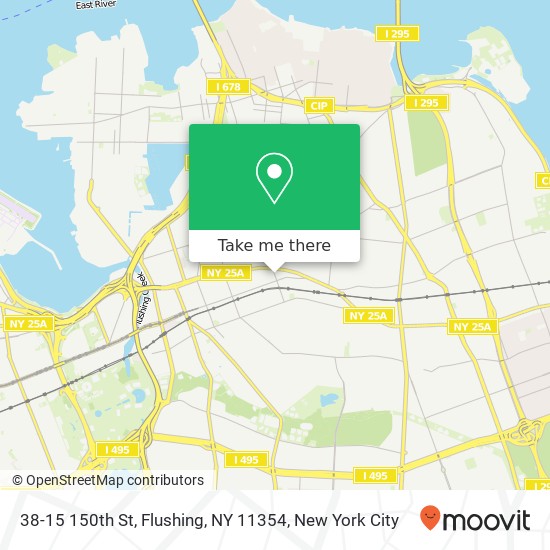 Mapa de 38-15 150th St, Flushing, NY 11354