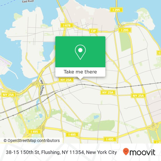 38-15 150th St, Flushing, NY 11354 map