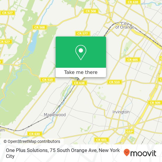 Mapa de One Plus Solutions, 75 South Orange Ave