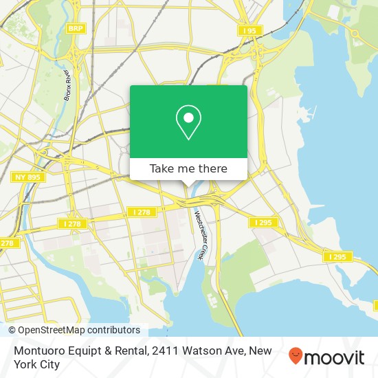 Mapa de Montuoro Equipt & Rental, 2411 Watson Ave