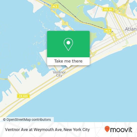 Mapa de Ventnor Ave at Weymouth Ave
