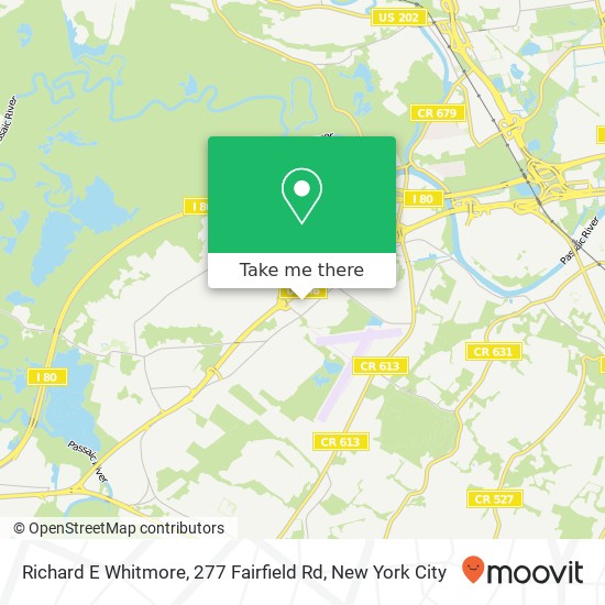 Richard E Whitmore, 277 Fairfield Rd map