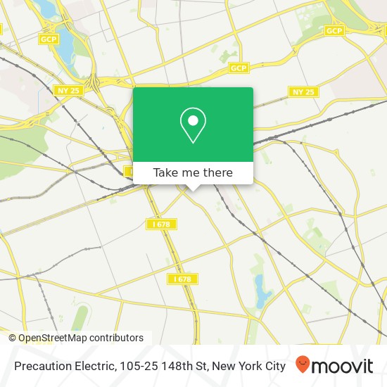 Mapa de Precaution Electric, 105-25 148th St