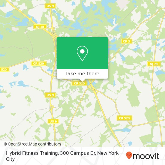 Hybrid Fitness Training, 300 Campus Dr map