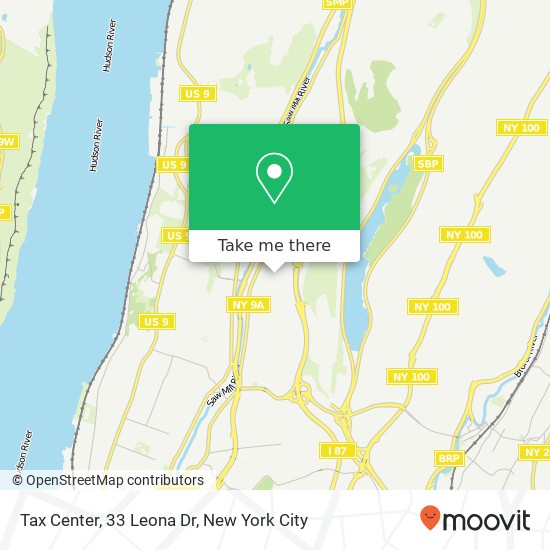 Mapa de Tax Center, 33 Leona Dr