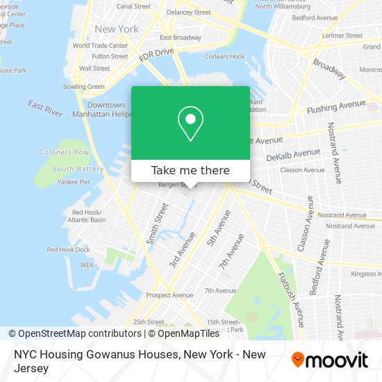 NYC Housing Gowanus Houses map