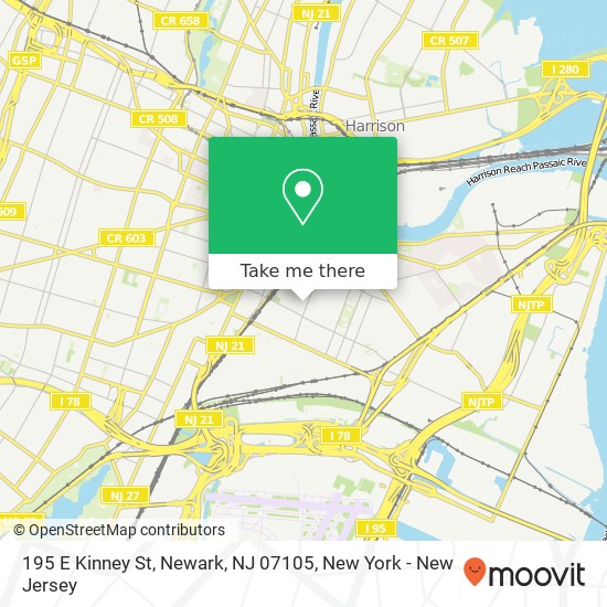 195 E Kinney St, Newark, NJ 07105 map