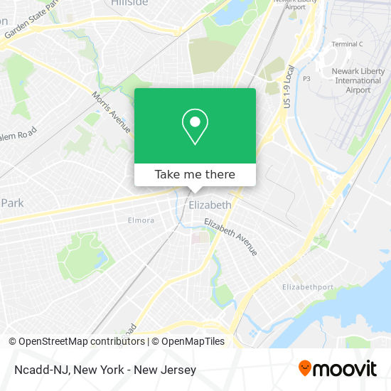 Mapa de Ncadd-NJ