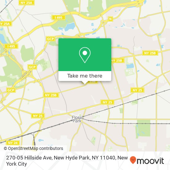 270-05 Hillside Ave, New Hyde Park, NY 11040 map