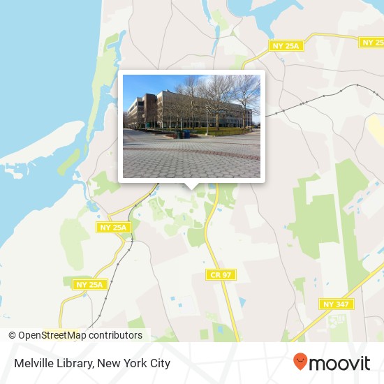 Mapa de Melville Library