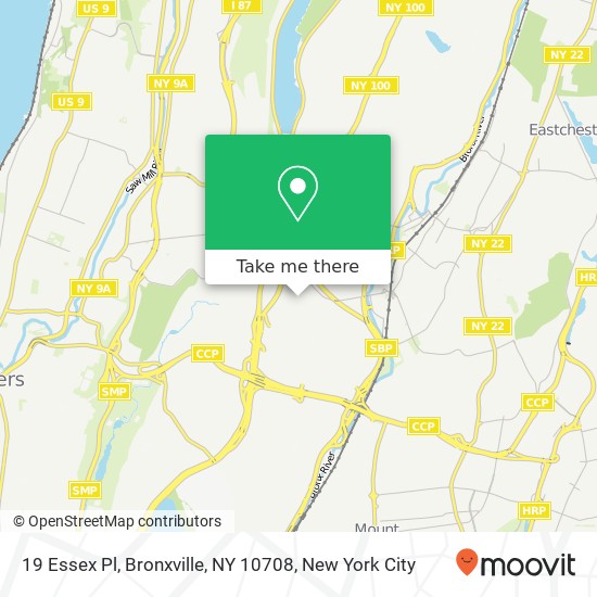 19 Essex Pl, Bronxville, NY 10708 map