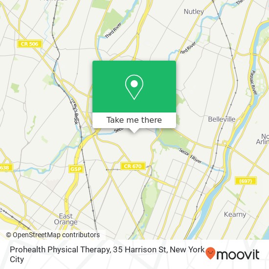 Mapa de Prohealth Physical Therapy, 35 Harrison St