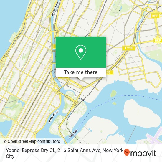 Yoanei Express Dry CL, 216 Saint Anns Ave map