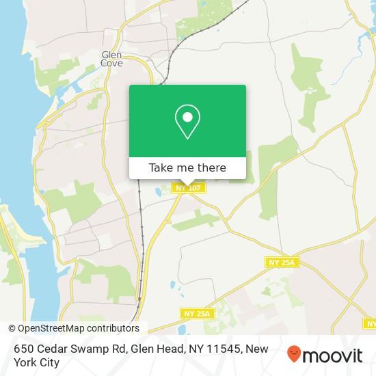 650 Cedar Swamp Rd, Glen Head, NY 11545 map