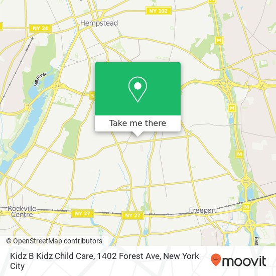 Kidz B Kidz Child Care, 1402 Forest Ave map