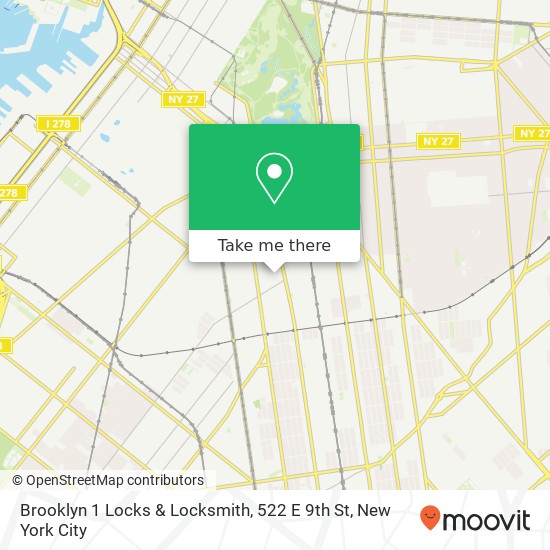 Mapa de Brooklyn 1 Locks & Locksmith, 522 E 9th St