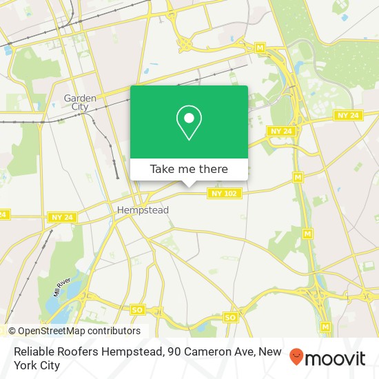 Reliable Roofers Hempstead, 90 Cameron Ave map