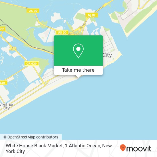 Mapa de White House Black Market, 1 Atlantic Ocean