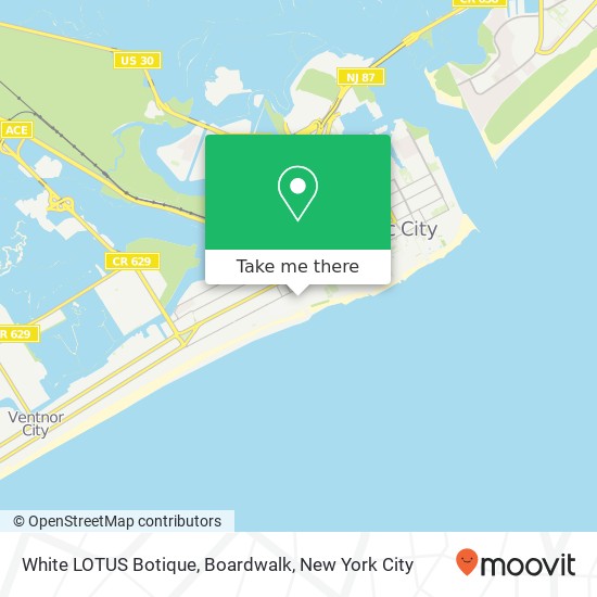 White LOTUS Botique, Boardwalk map