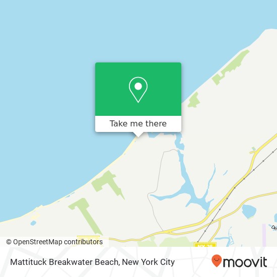 Mattituck Breakwater Beach, Inlet Dr map