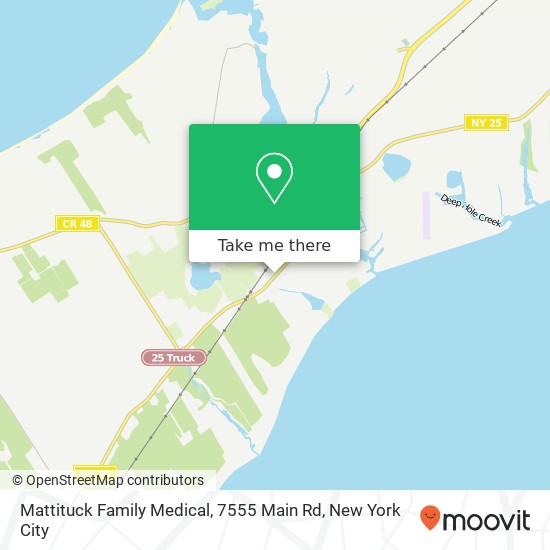 Mapa de Mattituck Family Medical, 7555 Main Rd