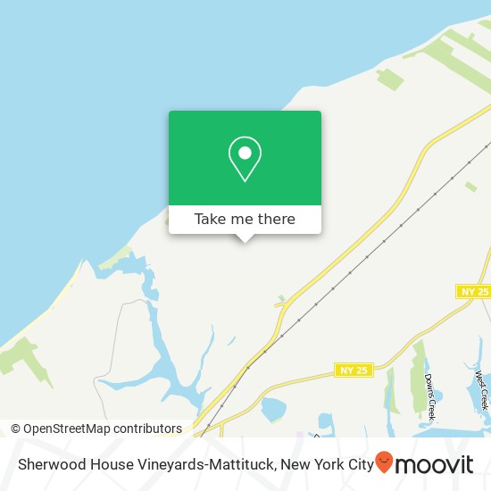 Sherwood House Vineyards-Mattituck map