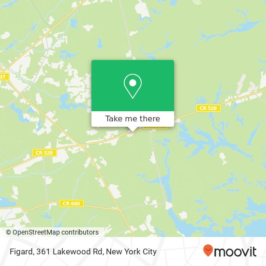 Figard, 361 Lakewood Rd map