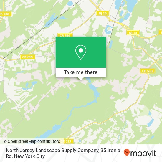 Mapa de North Jersey Landscape Supply Company, 35 Ironia Rd