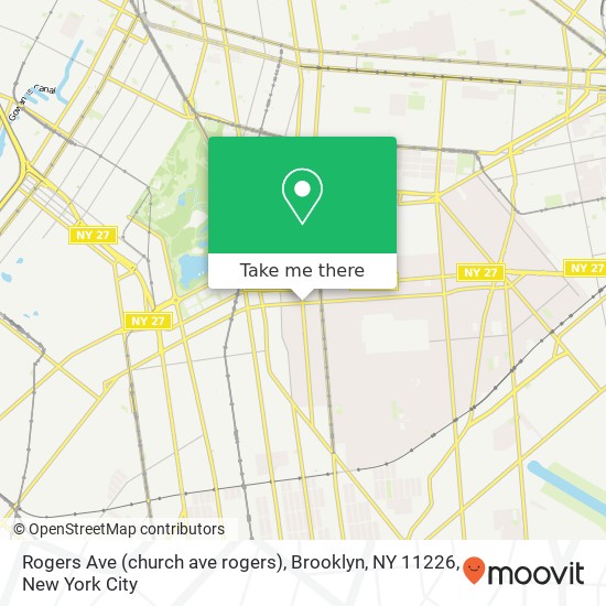 Rogers Ave (church ave rogers), Brooklyn, NY 11226 map