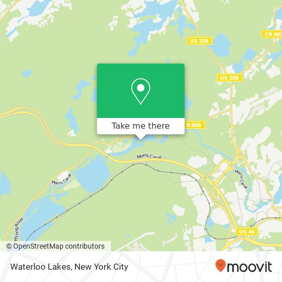 Mapa de Waterloo Lakes