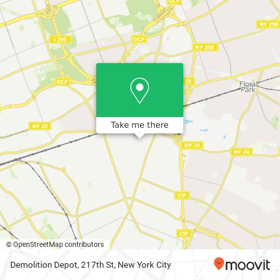 Demolition Depot, 217th St map