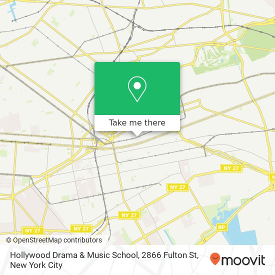 Mapa de Hollywood Drama & Music School, 2866 Fulton St