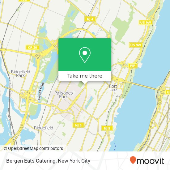 Mapa de Bergen Eats Catering