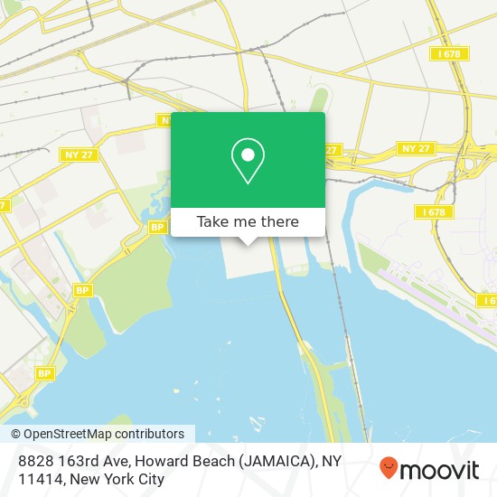 Mapa de 8828 163rd Ave, Howard Beach (JAMAICA), NY 11414